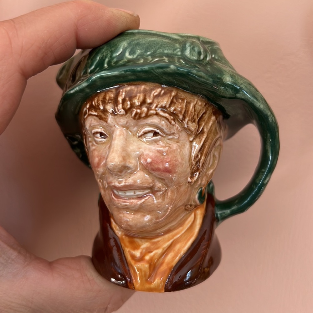 Royal Doulton mini character jug “Arriet” Harry Fenton 1940s 3.25”
